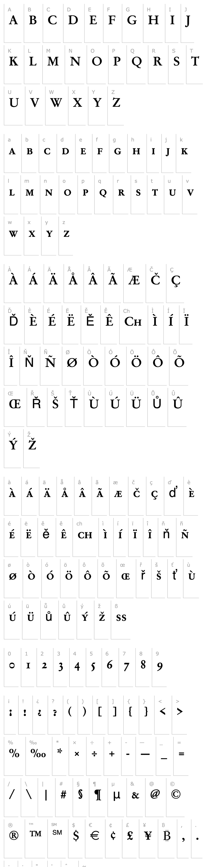 Přehled Garamond_Becker_No2_Caps_Med