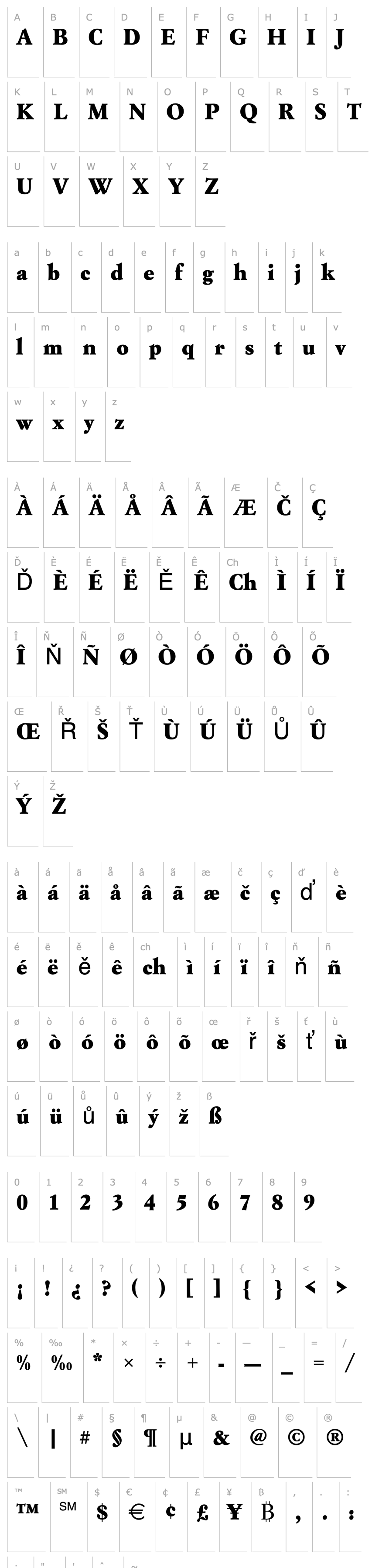 Přehled Garamond_Becker_No9_Ext_Bold