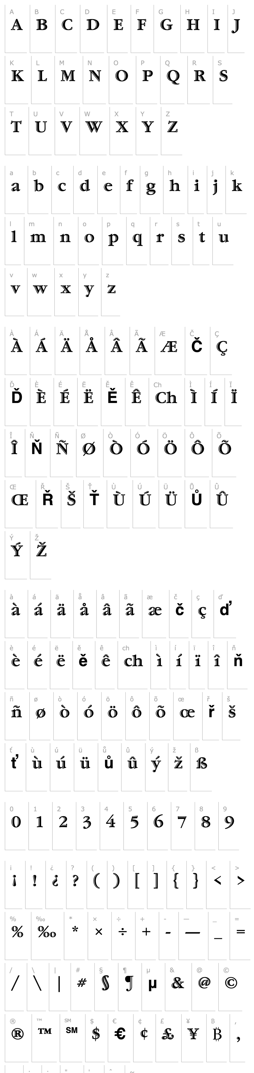 Overview Garamond-HandtooledBold