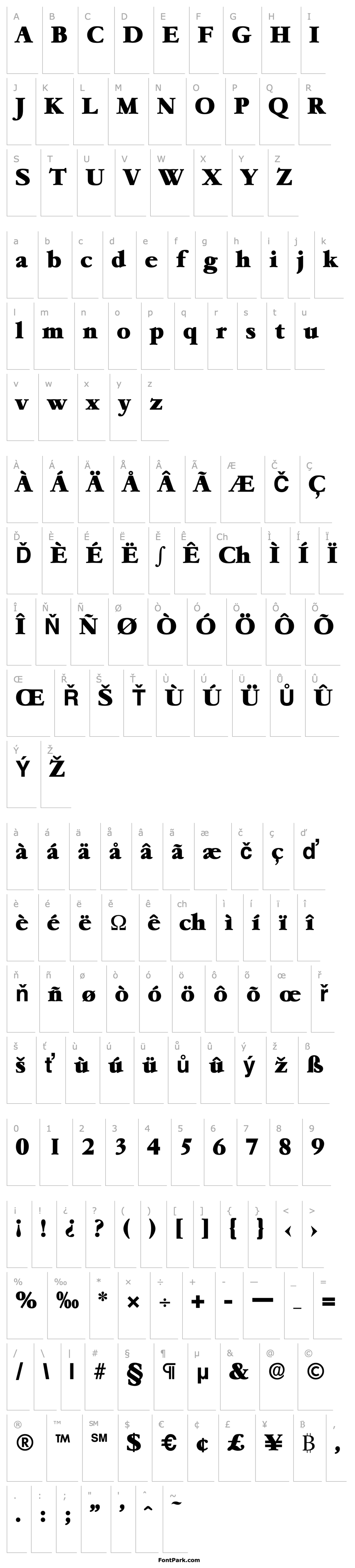 Overview Garamond-Serial-Heavy-Regular