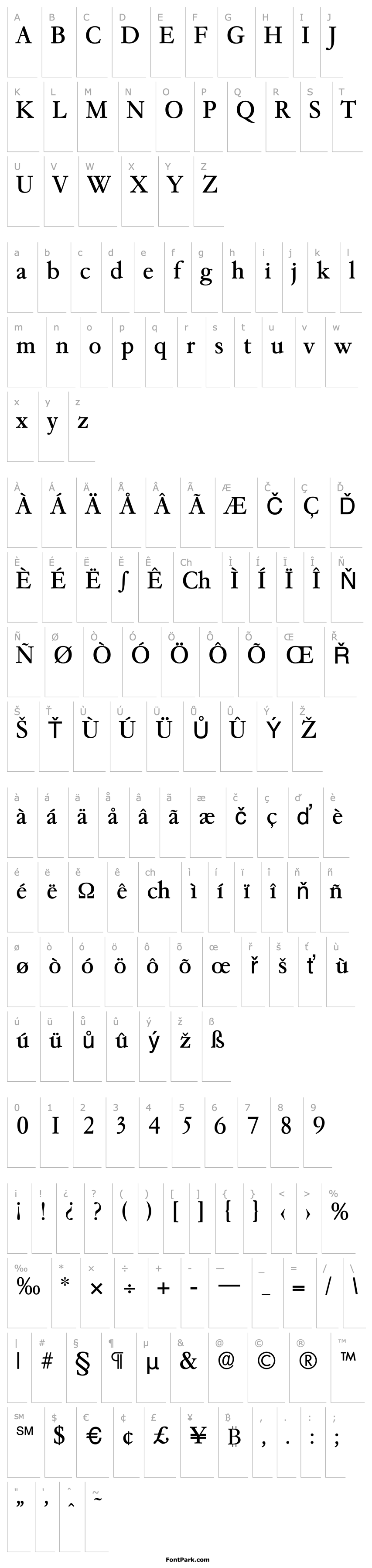 Overview Garamond-Serial-Regular