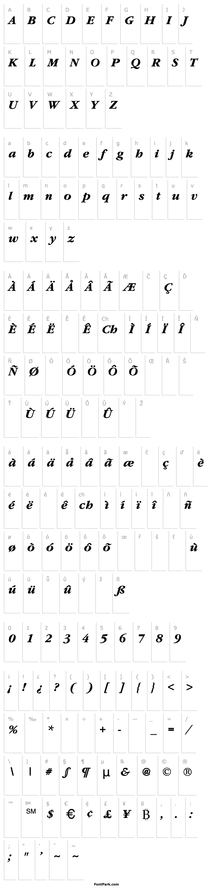 Overview Garamond-Thin-Italic