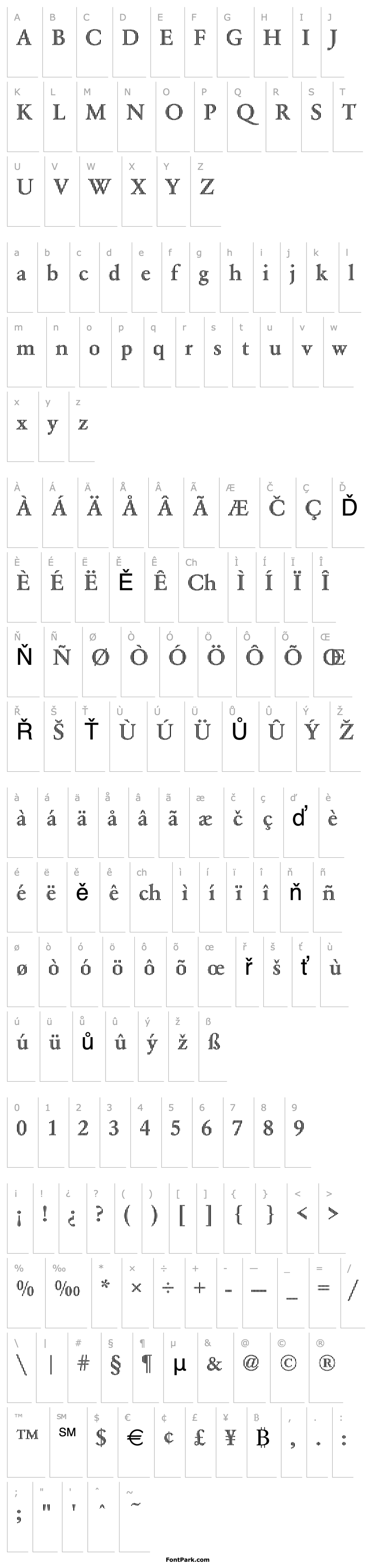 Přehled Garamond01 Becker