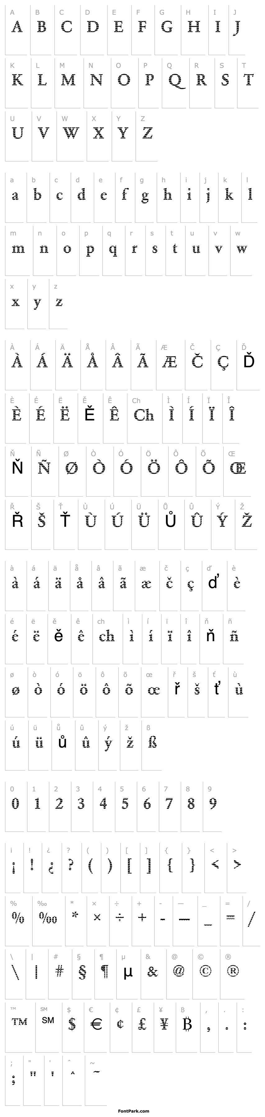 Přehled Garamond17 Becker