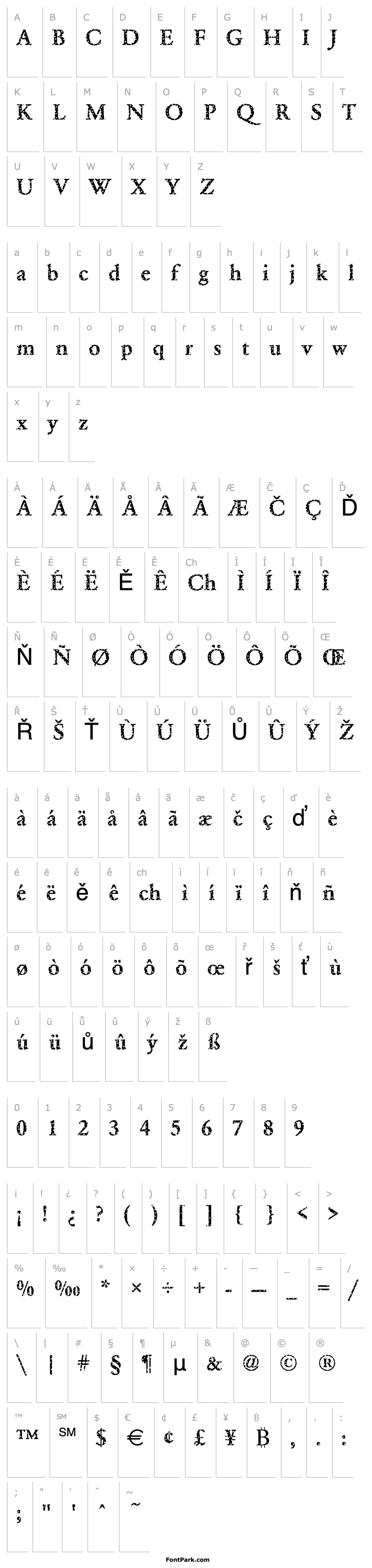 Přehled Garamond34 Becker