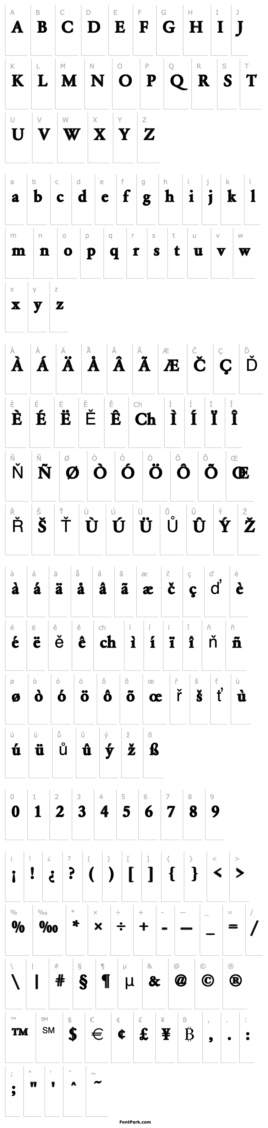 Overview Garamond40 Becker