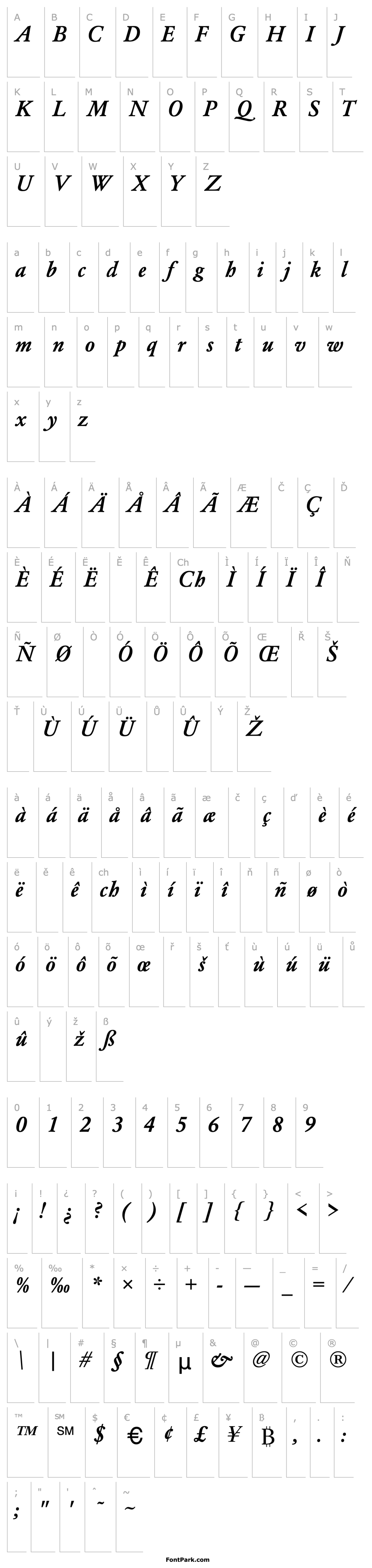 Overview GaramondMedium-Normal-Italic