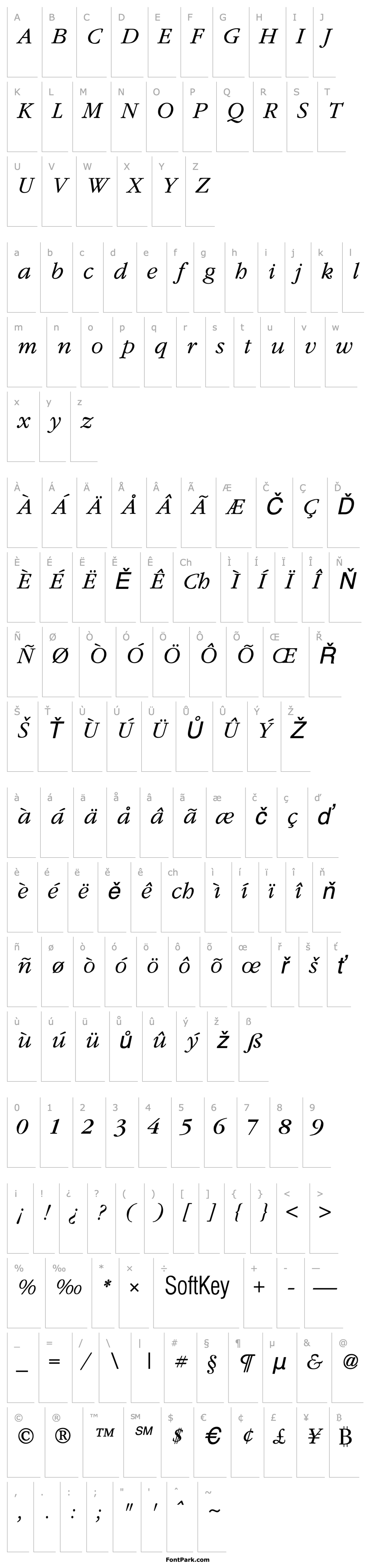 Overview Garnet Italic