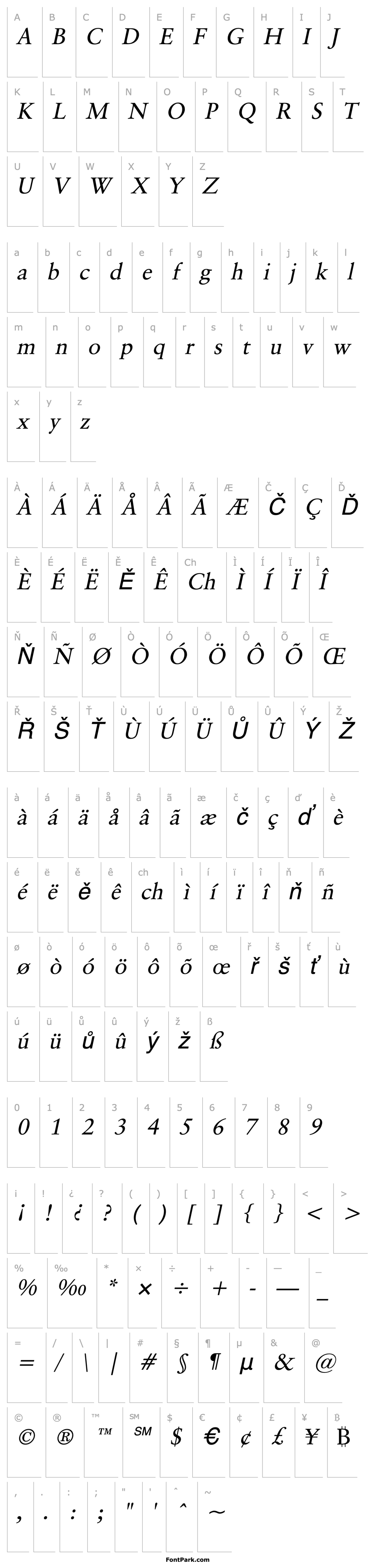 Overview Garrick Italic