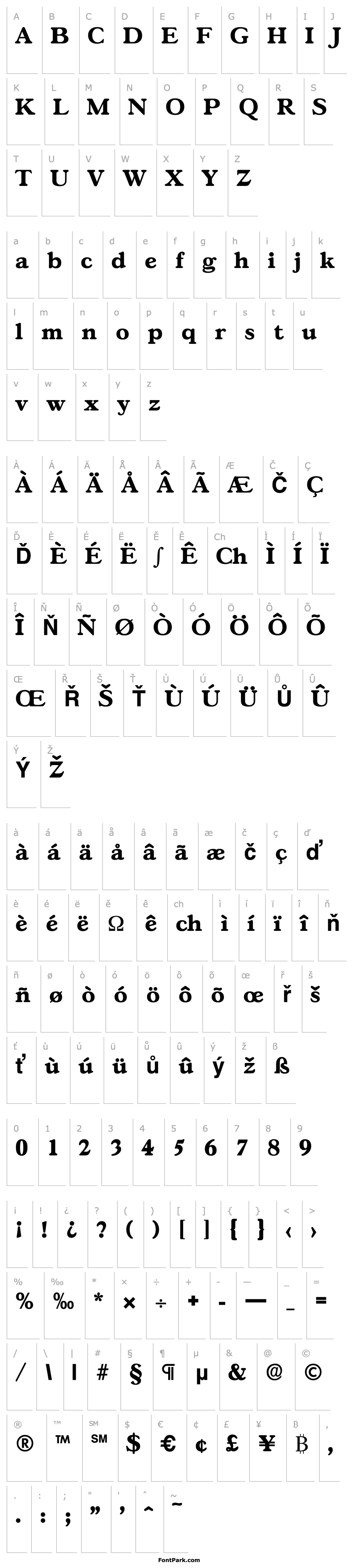 Overview Gascogne-Serial-ExtraBold-Regular