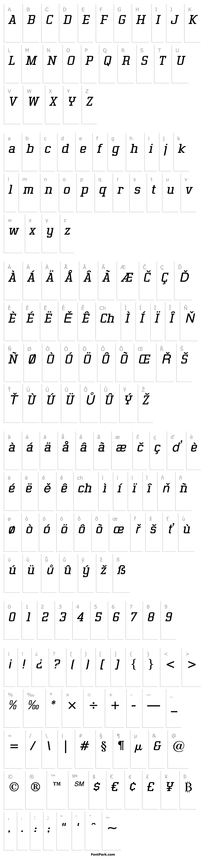 Overview Gasoline Serif BTN Lt Oblique