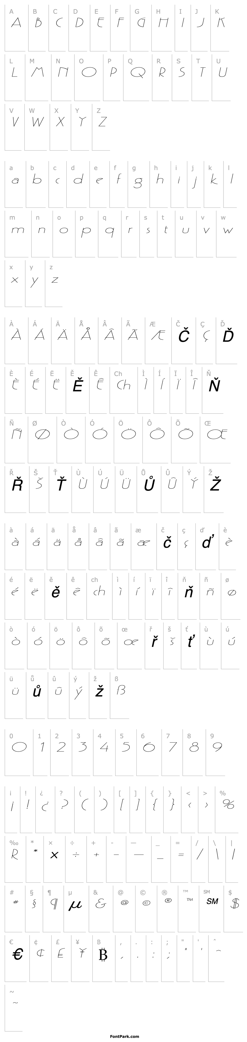 Overview Gaston Extended Italic