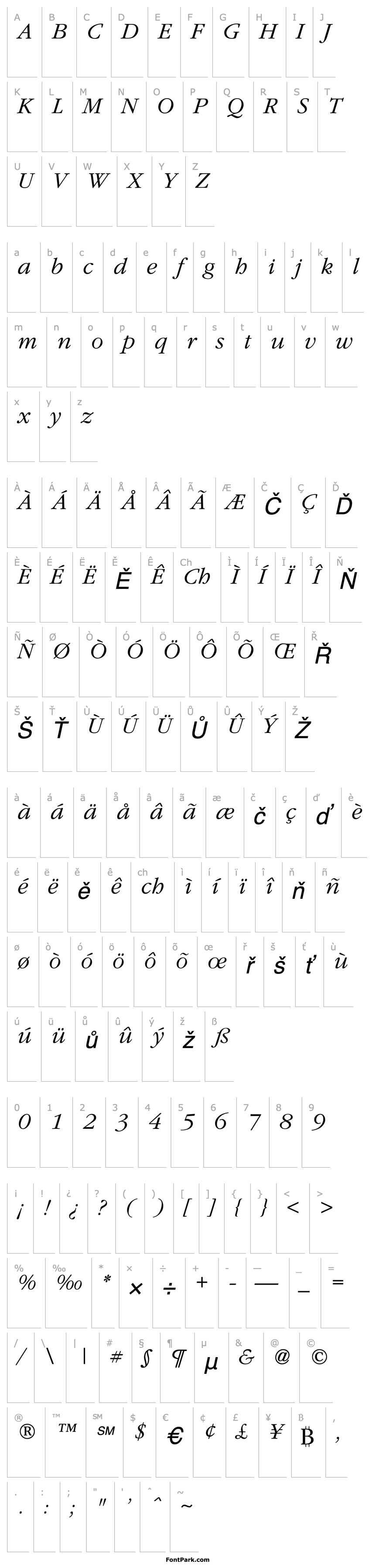 Overview Gatineau Italic