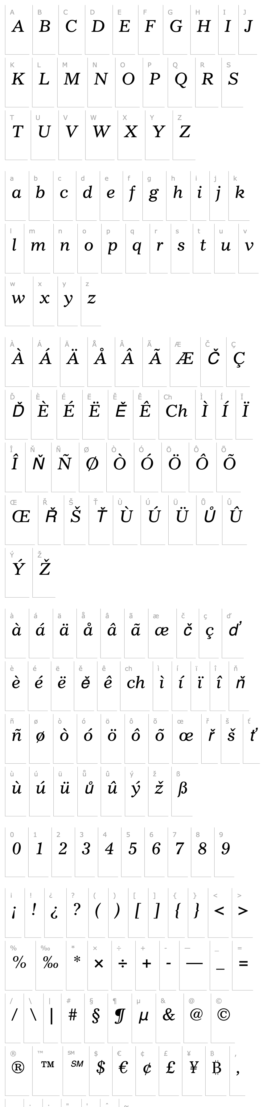 Overview Gazette LT Italic