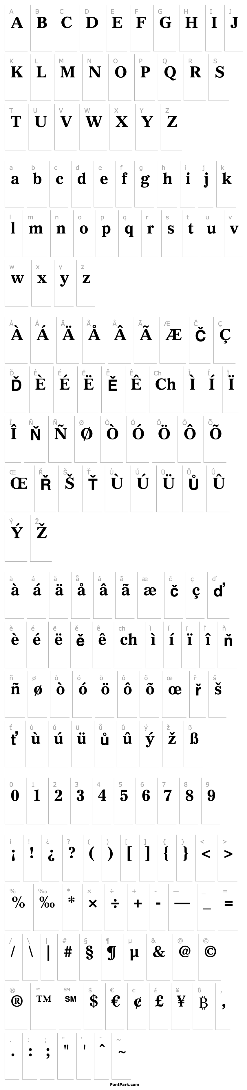 Overview GazetteLTStd-Bold