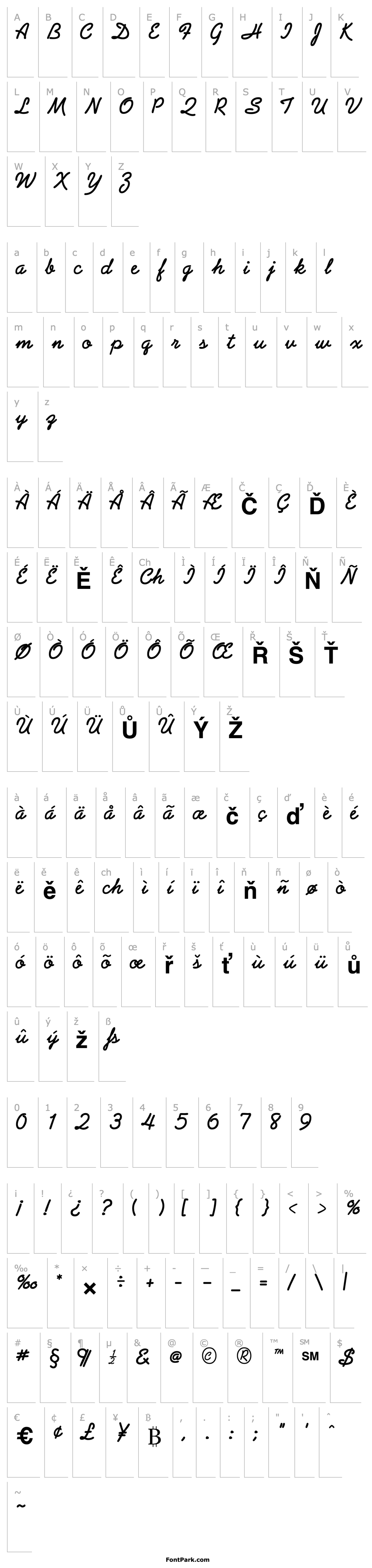 Overview GE Arabesque Script Bold