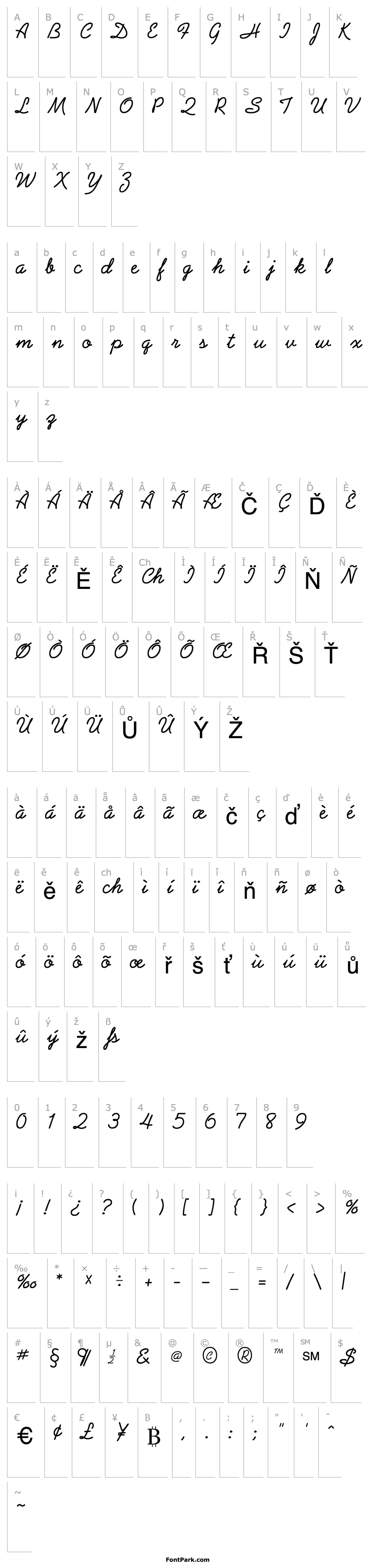 Přehled GE Arabesque Script Normal