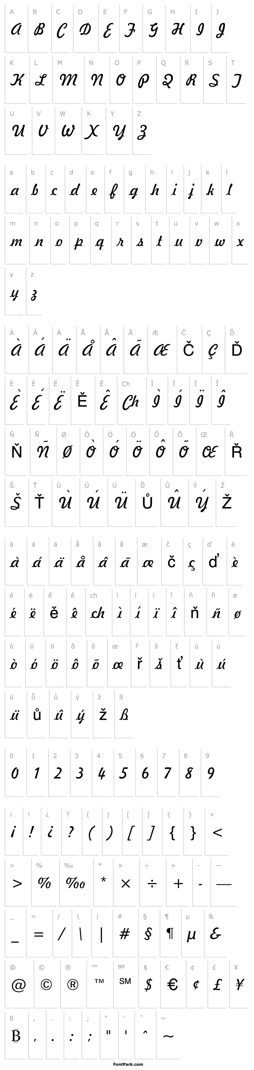 Overview GE Ballantine Script Normal