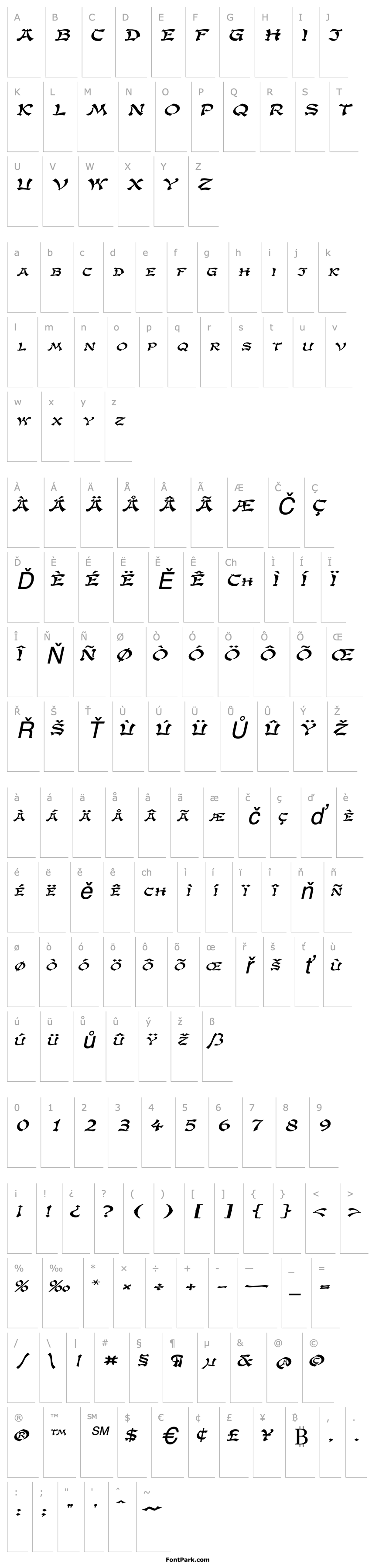 Přehled GengisKahnExtended Italic