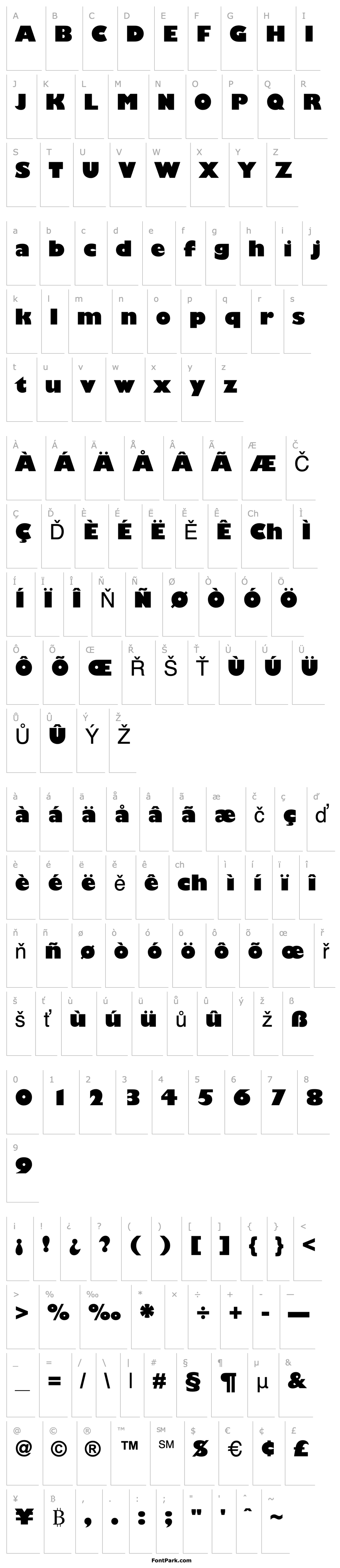 Overview Gentle Sans Ultra Bold Regular