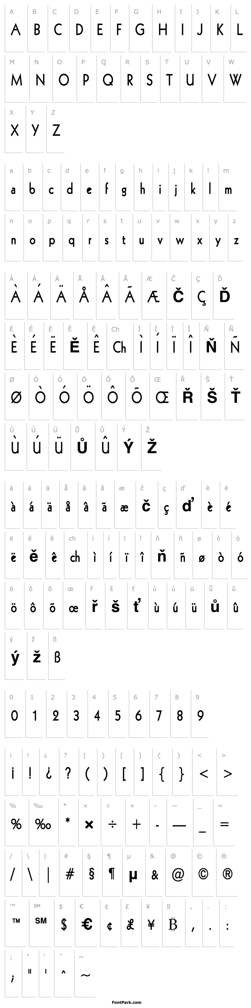 Přehled Geo 112 Condensed Bold