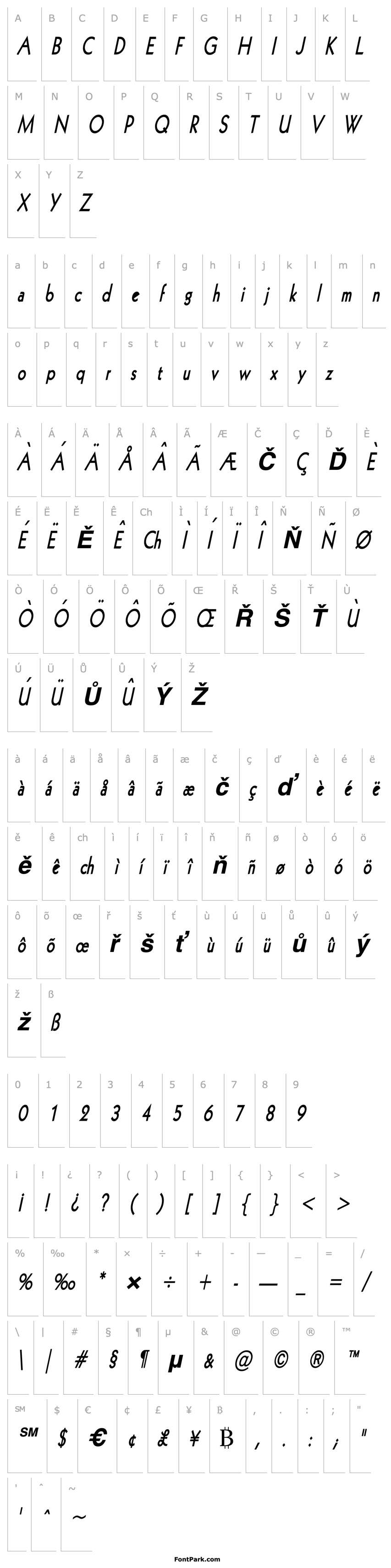 Přehled Geo 112 Thin Bold Italic