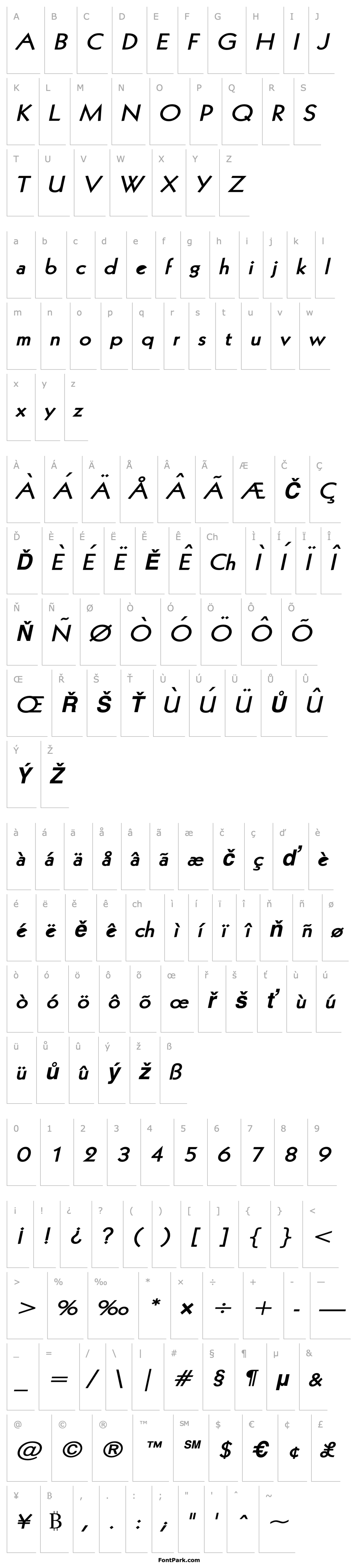 Overview Geo 112 Wide Bold Italic