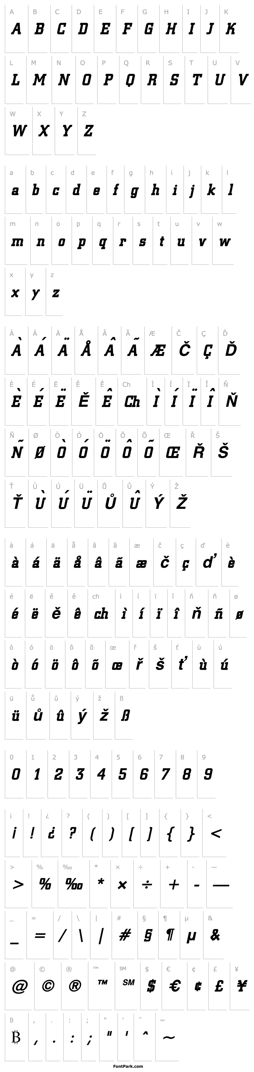 Přehled Geo 957 Bold Italic