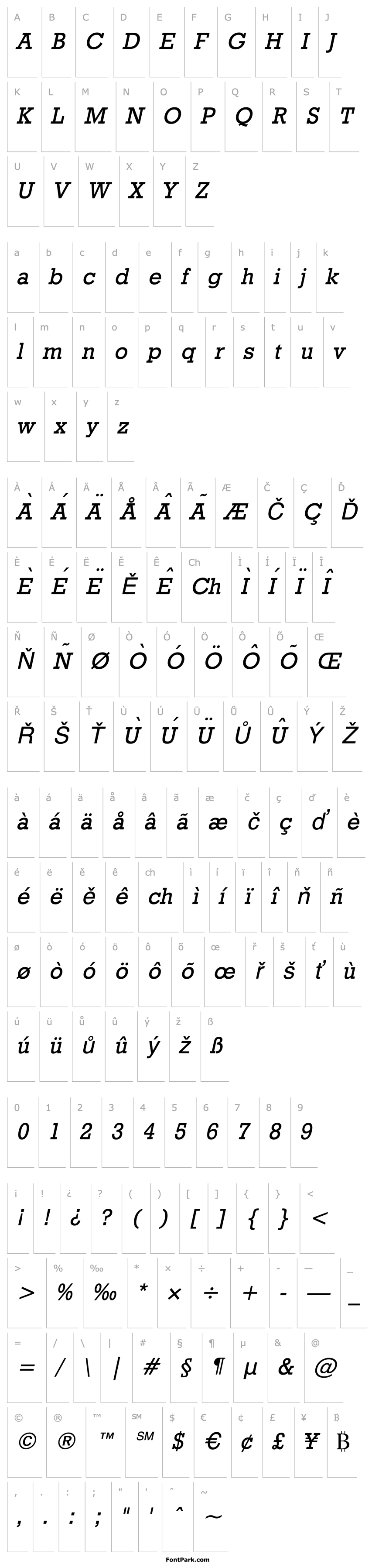 Přehled Geo 986 Italic