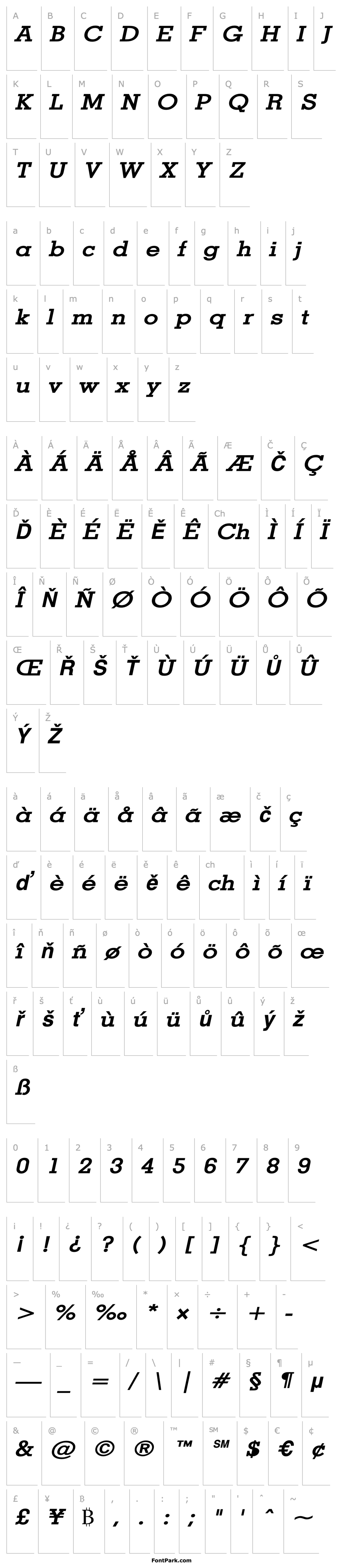 Overview Geo Wide Bold Italic