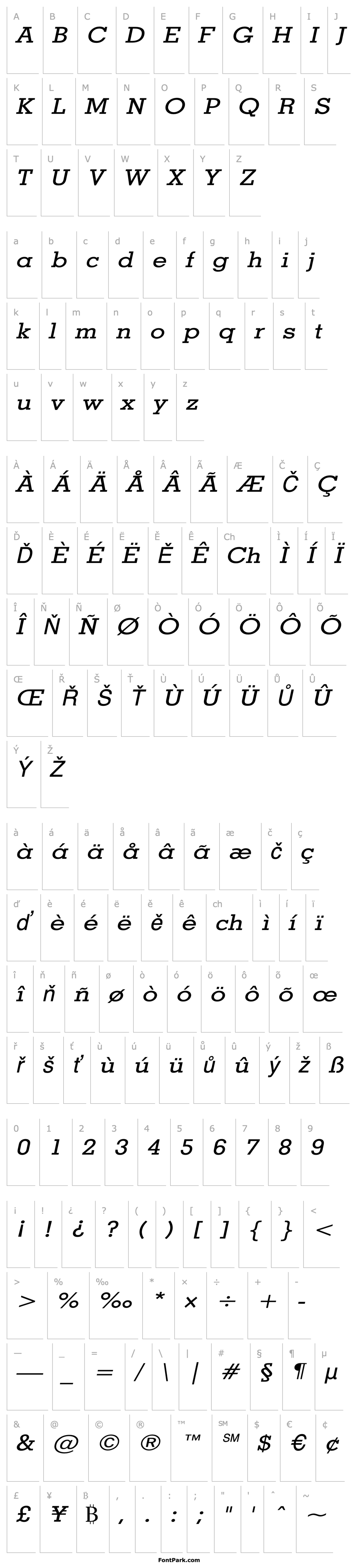 Overview Geo Wide Italic