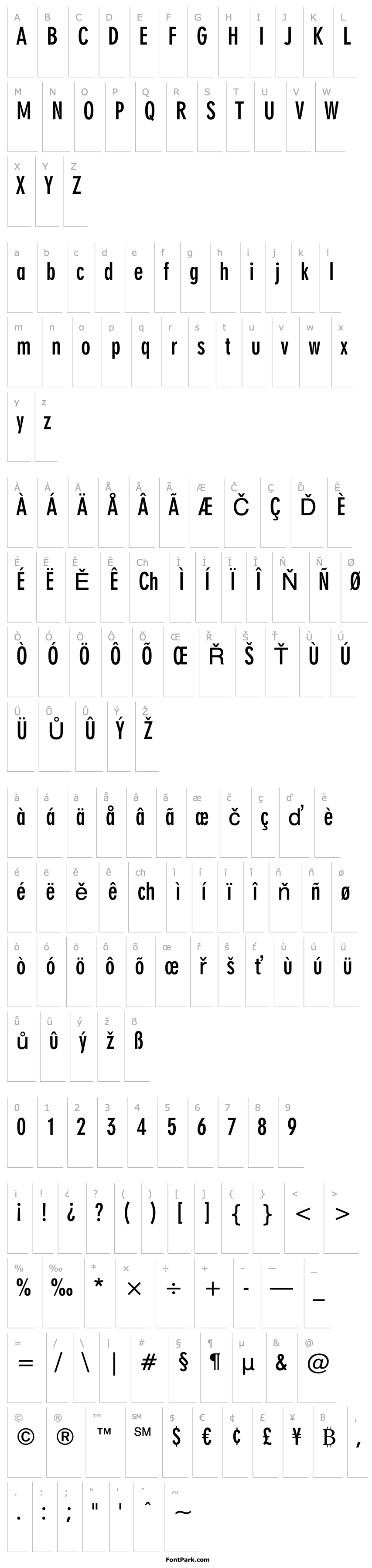 Přehled Geometric706BT-BoldCondensedB