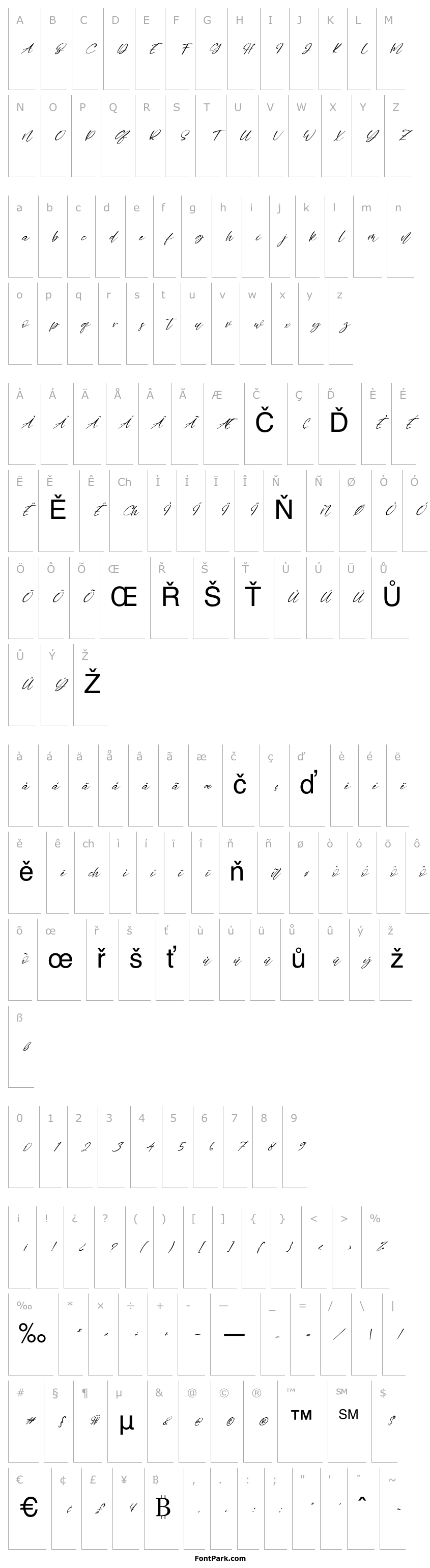 Overview Georgia Italic