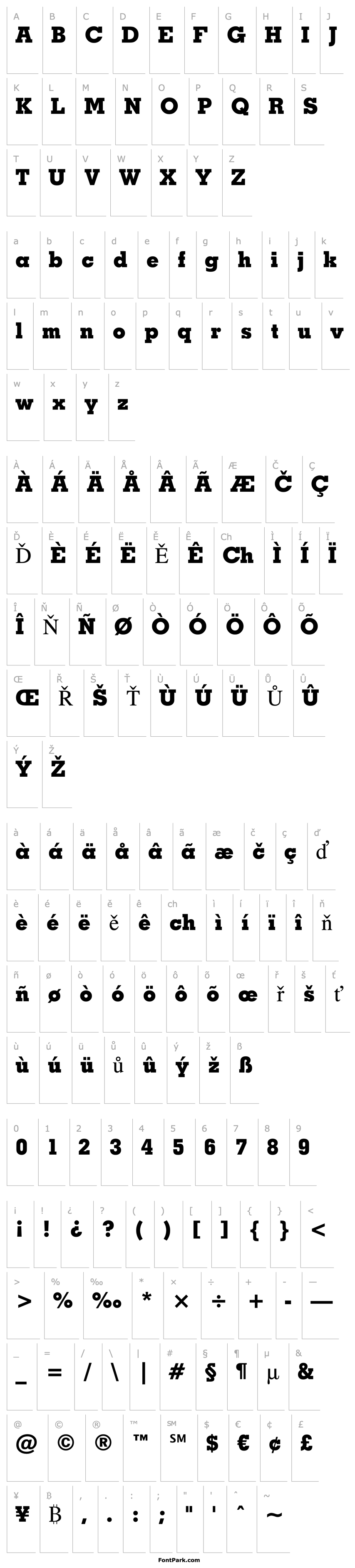 Přehled GeoSlab703 XBd BT Extra Bold