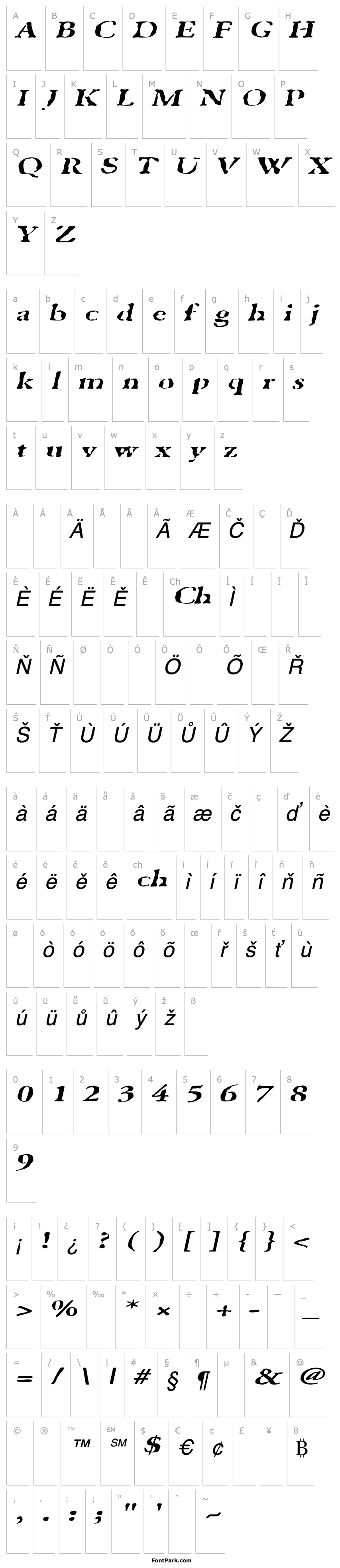 Overview GhostTownExtended Italic