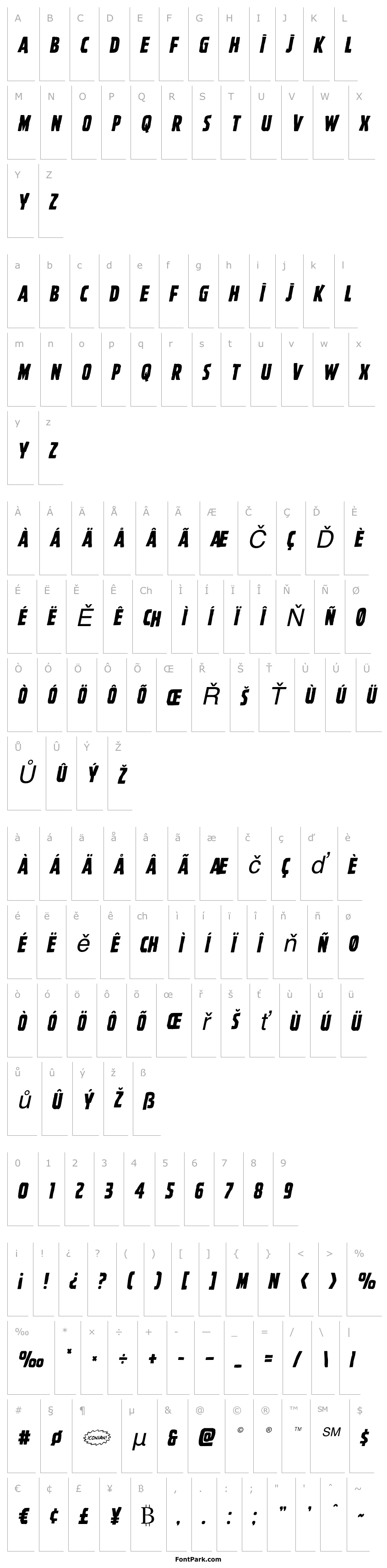 Přehled Ghoulish Intent Shift Italic