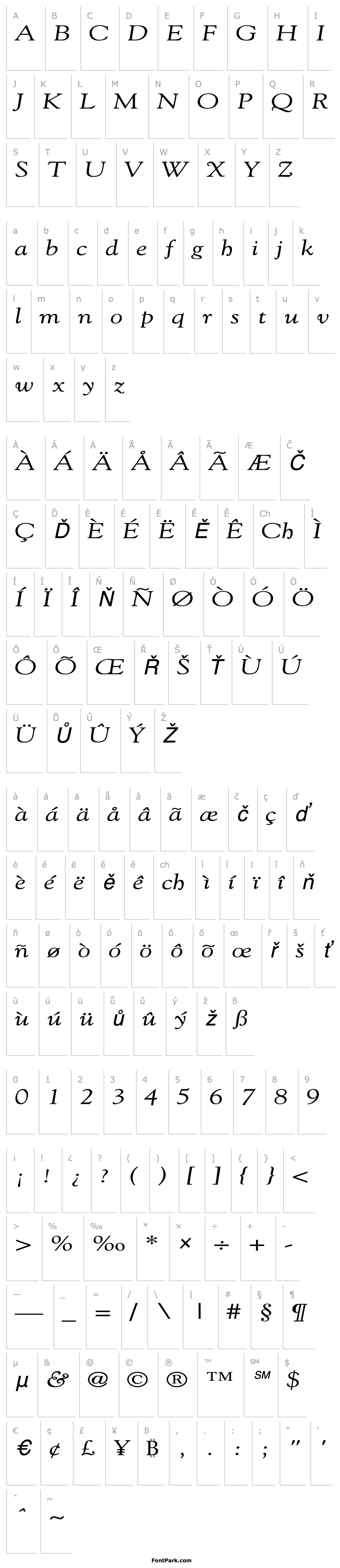 Přehled GildeBroad Italic