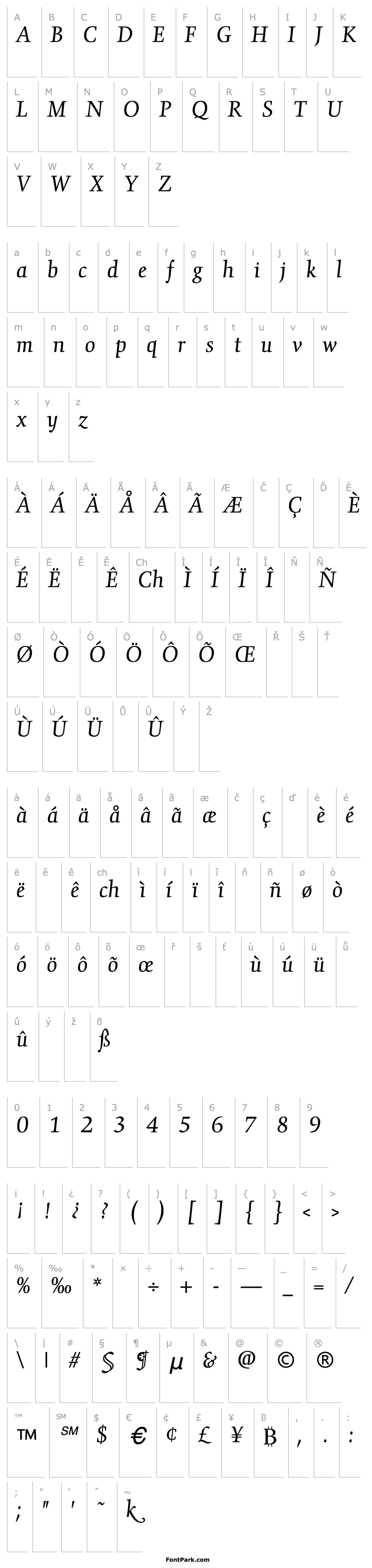 Overview GilgameshBook Italic