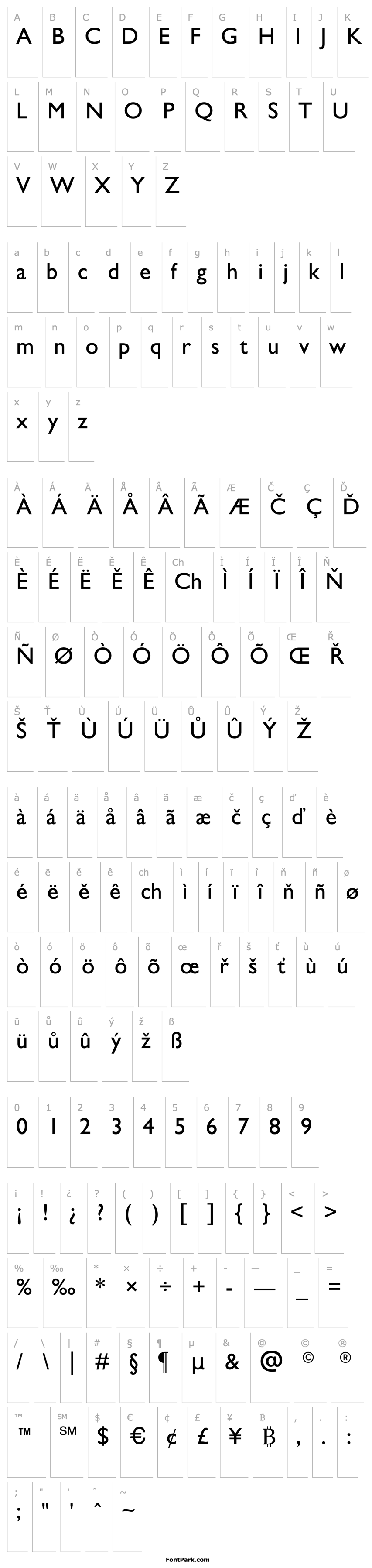 Overview Gill Sans