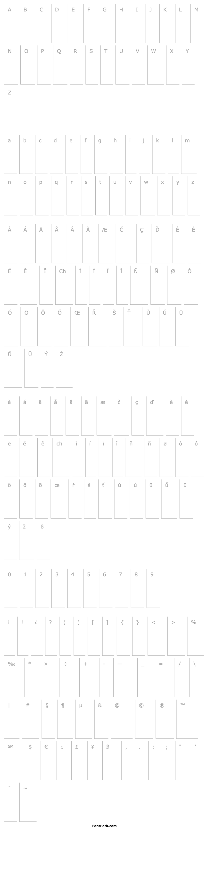 Overview Gill Sans Condensed