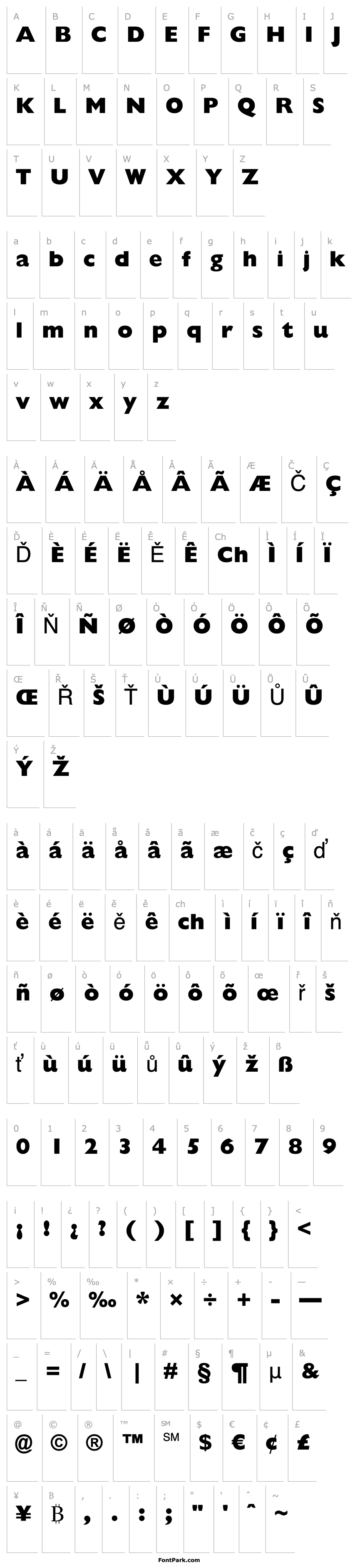 Overview Gill Sans MT Extra Bold