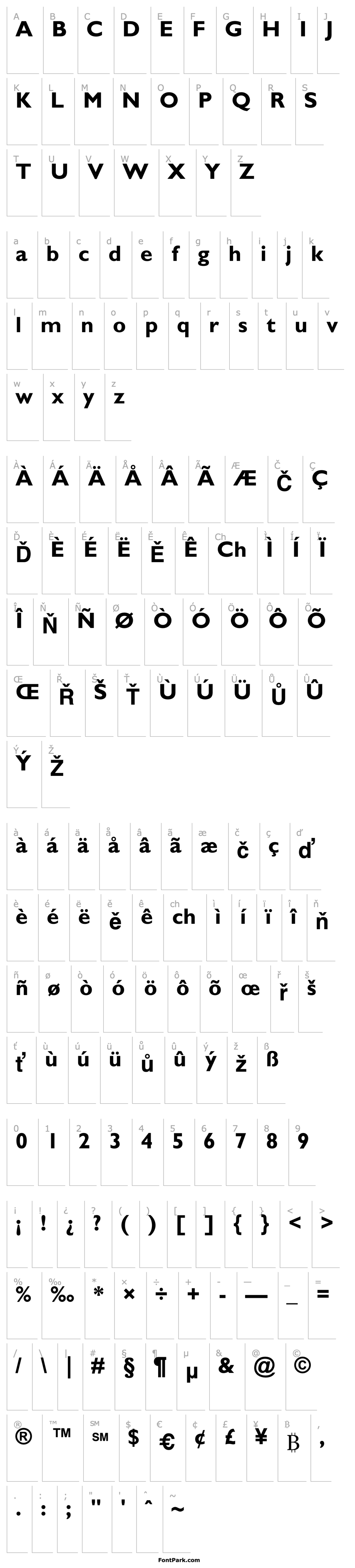 Overview GillSans-Bold