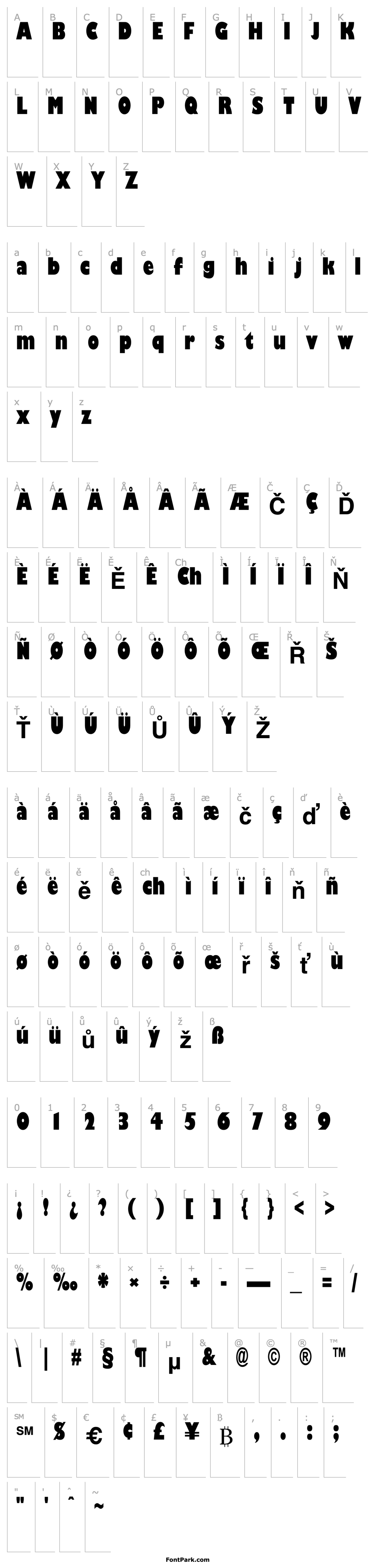 Přehled GillSans-CondensedUltraBold