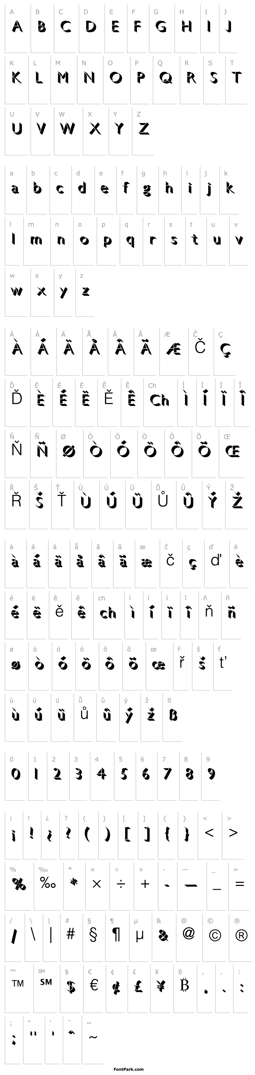 Overview GillSans-LightShadowed