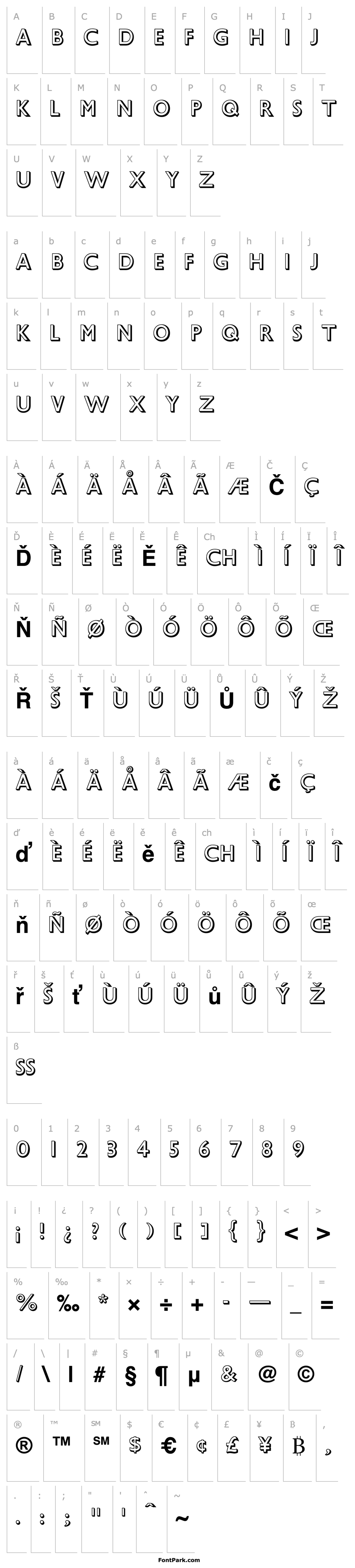 Overview GillSans-Shadowed