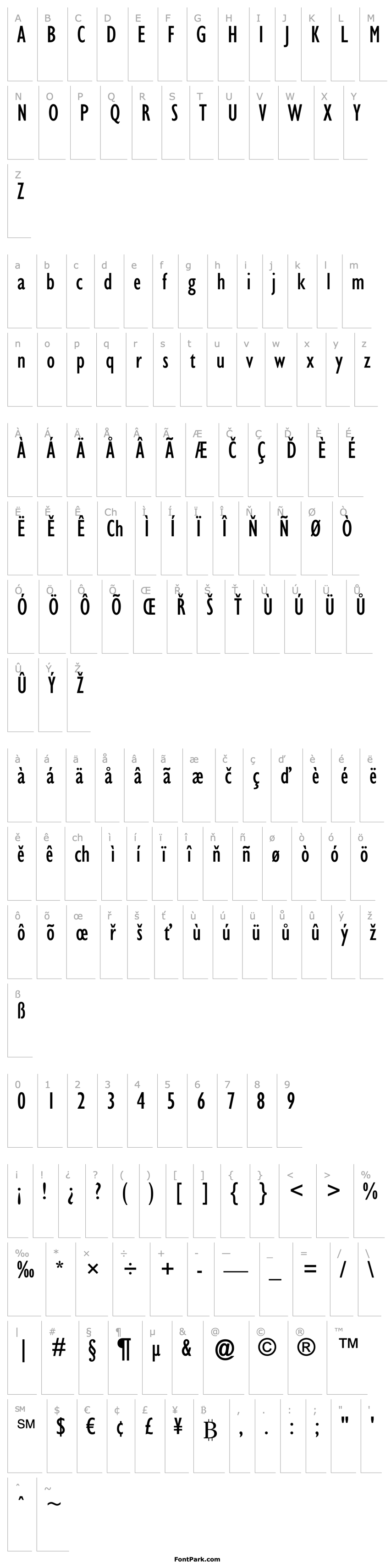 Overview GillSansMTPro-Condensed