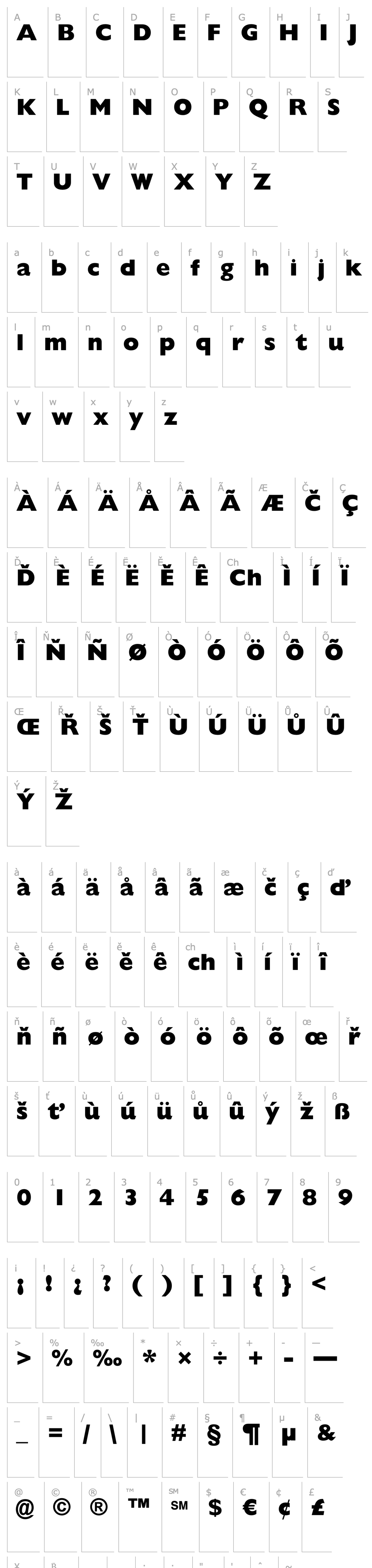 Overview GillSansMTPro-ExtraBold