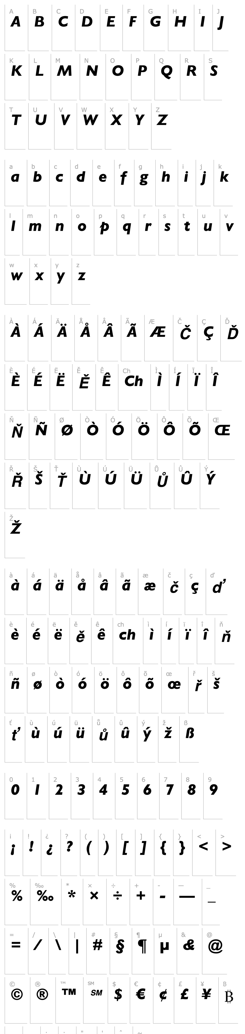 Overview GillSansMTStd-HeavyItalic