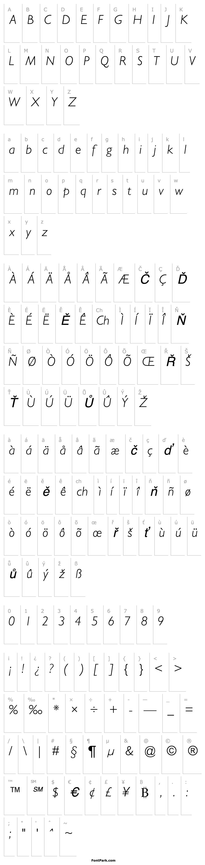 Přehled GimletLightSSK Italic