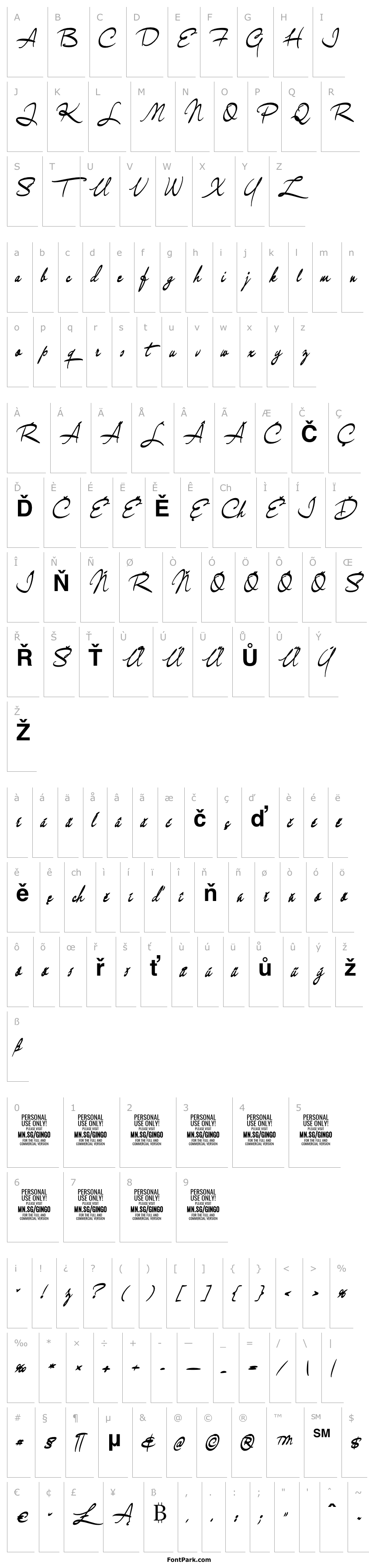 Overview GingoPERSONALUSE-Bold